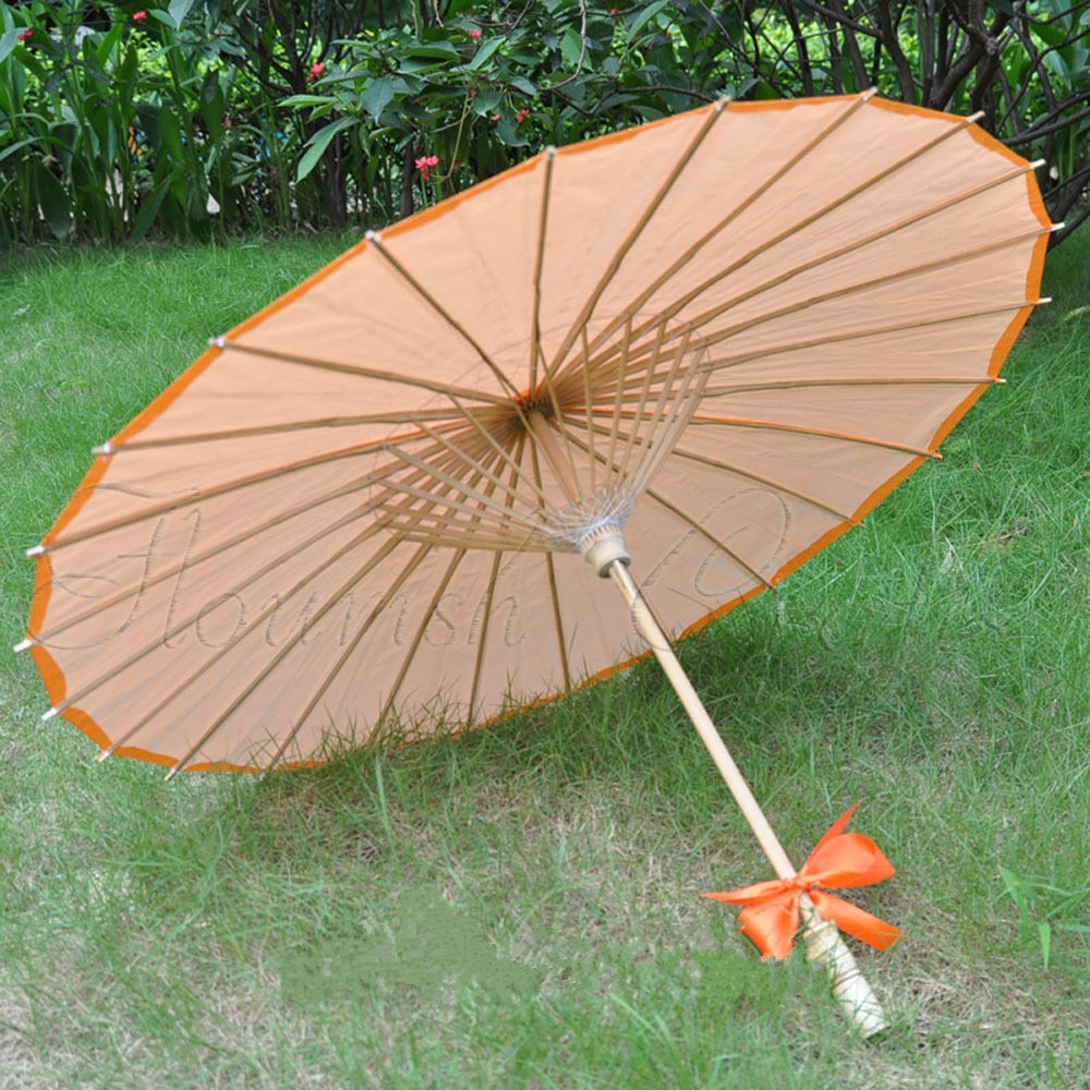 [ö ] 100pcs  Ϻ   볪 Ķ  KASA 1688/[ Fly Eagle ]100pcs Orange Japanese Oriental Paper Bamboo Parasol Umbrella KASA   1688